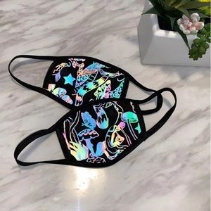 Trippy reflective mushroom mask